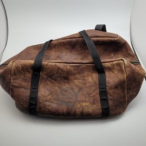 Vintage Nokona Leather Bag Travel Overnight Duffle Carry On Rare